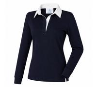 Front Row Chemise De Rugby Classique Pour Femmes En Cotton BLEU Ou NOIR XS-4XL