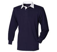 Front Row chemise traditionnelle de rugby uni à manches longues (fr100)- chemise