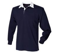 Front Row FR001 Chemise Rugby Coton Original Manche Longue Sans Logo S-3XL