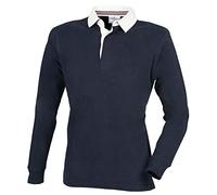 Front Row - Haut de rugby à manches longues - Homme (L) (Bleu marine)