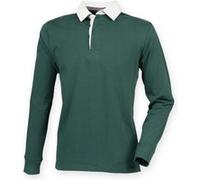 Front Row - Haut de rugby à manches longues - Homme (M) (Vert bouteille) - UTRW4169 Vert Bouteille G