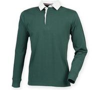 Front Row - Haut de rugby à manches longues - Homme (XL) (Vert bouteille) - UTRW4169 Vert Bouteille G