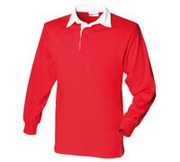 Front Row - Polo de rugby à manches longues 100% coton - Enfant unisexe (RW6681)