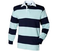 Front Row - Polo de rugby rayé à manches longues 100% coton - Homme (RW476)