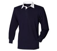 Front Row Uni FR100 Cotton Classique Polo Rugby Manches Longues Non Logo XS-5XL