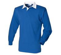 Front Row Uni FR100 Cotton Classique Polo Rugby Manches Longues Non Logo XS-5XL
