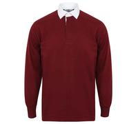 Front Row Uni FR100 Cotton Classique Polo Rugby Manches Longues Non Logo XS-5XL