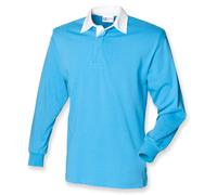 Front Row Uni FR100 Cotton Classique Polo Rugby Manches Longues Non Logo XS-5XL