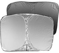 Front Windshield Cover Sun Visor Front Layer Light Blocking With Storage Bag Sun Visor Foldable Anti Uv Heat Insulation For Tesla 2016-2024 Model Y 2016-2023 Model 3