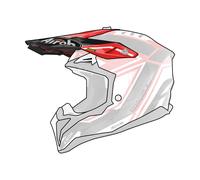 Frontal Casque AIROH Aviateur 3 League Rouge Brillant