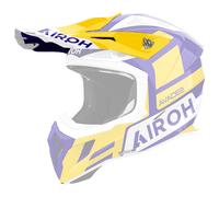 Frontal Casque AIROH Aviateur Ace 2 Sake Jaune Blanc