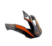 Frontal Cross Noir Orange Casque CGM 666 Twin