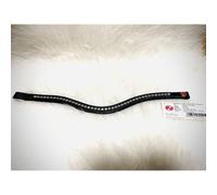 Frontal de bridon double pour cheval Kieffer Ultrasoft browband not lined Noir Full