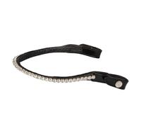 Frontal pour cheval avec cristaux ronds Acavallo Noir Full