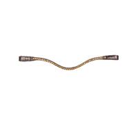 Frontal pour cheval Waldhausen X-Line Shine Marron Cob