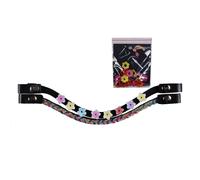 HKM Bandeau pour cheval – motif fleur – taille unique