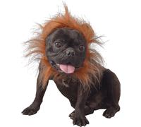Frontale de lion accessoire de costume pour animaux brun 42 cm