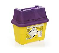 Frontier 41405420 Poubelle à aiguille avec couvercle violet 2 l