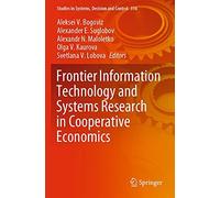Frontier Information Technology And Systems Research In Cooperative Economics