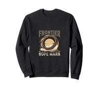 Frontier Rope Mark Western Cowboy Lasso Graphique Vintage Sweatshirt