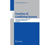 Frontiers Of Combining Systems