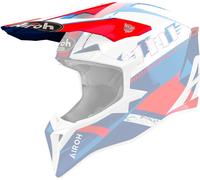 Frontino Casco Airoh WRAAAP Feel Blue Red Vorderer Helm Airoh WRAAAP Feel Blue Red