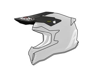 Frontino Casque Airoh Strycker Couleur Noir Mat