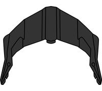 Frontino Lunga Casco Airoh Aviator ACE est une extension de visière de casque