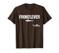 FRONTLEVER - Skill - Callisthénie T-Shirt, Homme, Marron, 3XL