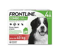 Frontline Traitement Combo Chien – Anti-puces 8 sem. / Anti-tiques 4 sem. – Pour +40 kg – 4 pipettes