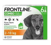 Frontline Combo chien Antipuces antitiques pour chien S 210kg 6 pipettes G