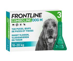 Frontline Combo Line Puces, Œufs De Puces Et Tiques Chien M 10-20kg Pipettes 3