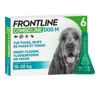 Frontline Combo Line Puces, Œufs De Puces Et Tiques Chien M 10-20kg Pipettes 6