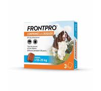 Frontline Frontpro antiparasitaire Grand Chien 10-25kg Puces et Tiques x3 comprimés