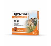 Frontline Frontpro antiparasitaire Moyen Chien 4-10kg Puces et Tiques x3 comprimés