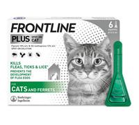 FRONTLINE Plus Anti-Puces & Anti-Tiques pour Chats et Furets - 6 Pipettes