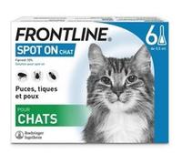 Frontline Spot On chat Antipuces antitiques pour chat 6 pipettes G