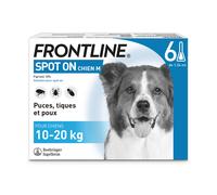 Frontline Spot-On chien M 10-20kg 6 pipettes