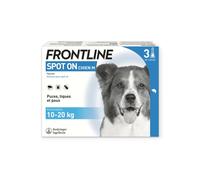 Frontline Spot-On Chien Moyen 10-20kg 3 pipettes