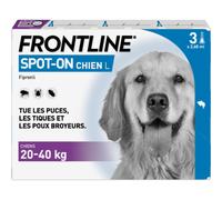 Frontline Spot-On Chien Taille L 20-40kg 3 Pipettes
