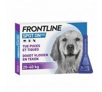 Frontline Spot On Pour Chien 20 - 40 Kg L 3 Pipettes