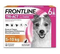 6 Pipettes TriAct Chiens S 5 a 10 kg puces tiques moustiques phlébotomes et