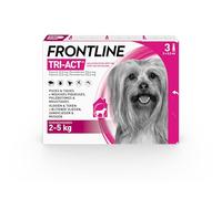 Frontline - Anti-puces anti-tiques pour chien Tri-Act 2-5 kg - 3 pipettes
