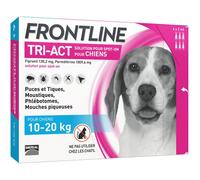 Frontline Pipettes Spot-On Tri-Act Chien 10–20 kg – Anti-puces, tiques, moustiques – 6 pipettes