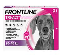 Frontline Tri-Act Solution Pour Spot-On Pour Chiens 20-40kg Pipettes 3x4ml