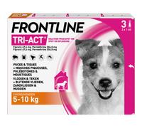 Frontline Tri-Act Solution Pour Spot-On Pour Chiens 5-10kg Pipettes 3x1ml