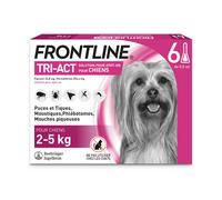Frontline Triple Action Chien de 2 à 5 kg Boîte de 6 pipettes