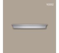 Fronton 163002 Profhome Encadrement de porte design intemporel classique blanc