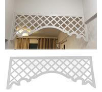 Fronton de dessus de porte Frontons de porte décoratifs, cadre porte style chinois moulure sculptée sur le dessus, linteau fenêtre moulure suspendue porte d'entrée(Style 5,60x35cm/23.6x13.8in)