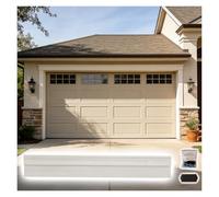 Fronton de dessus de porte Kit de moulure de porte transversale pour garage/double porte/corniche fenêtre, garniture décorative linteau porte blanche, fronton bois(Style 1,L 5.2ft/158cm)